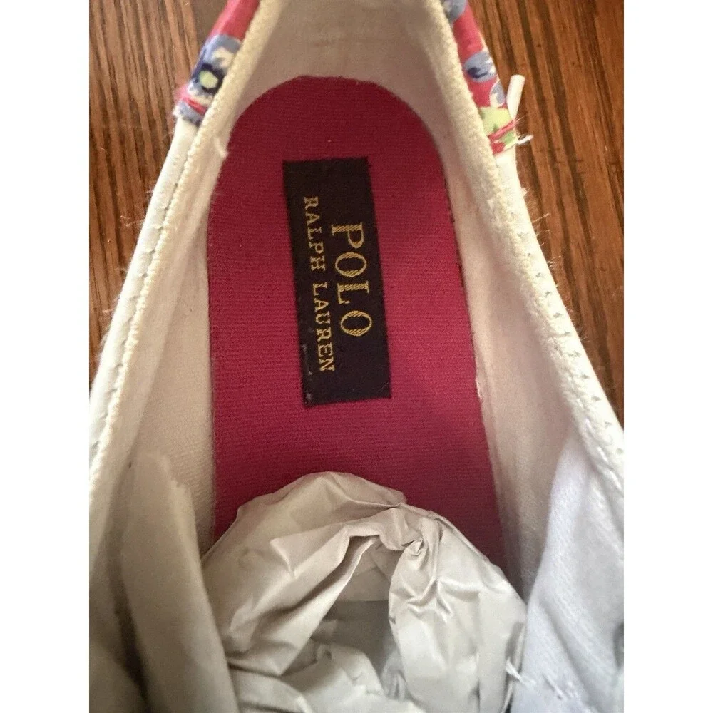 Polo Ralph Lauren Fantor III White Shoes Kids Girls Toddler Size 10